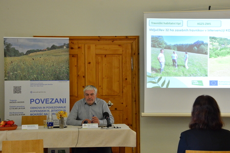 Damjan Jerič je predstavil aktivnosti, ki jih bo v projektu s kmeti izvajal KGZS-ZMS_MP